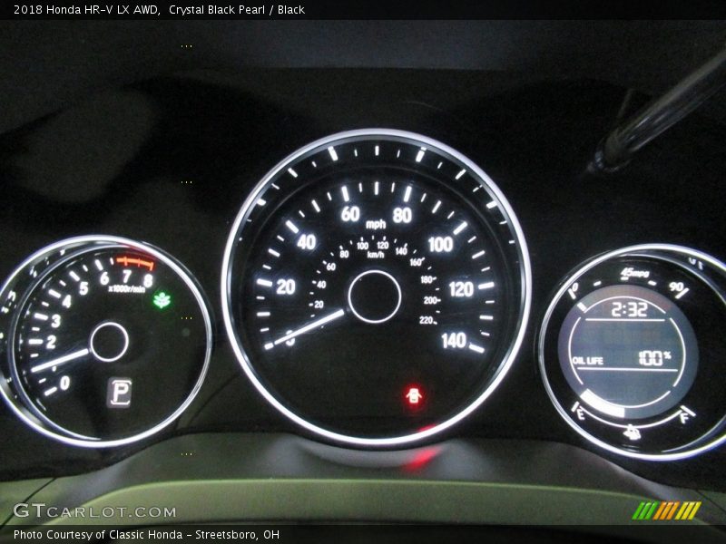 Crystal Black Pearl / Black 2018 Honda HR-V LX AWD