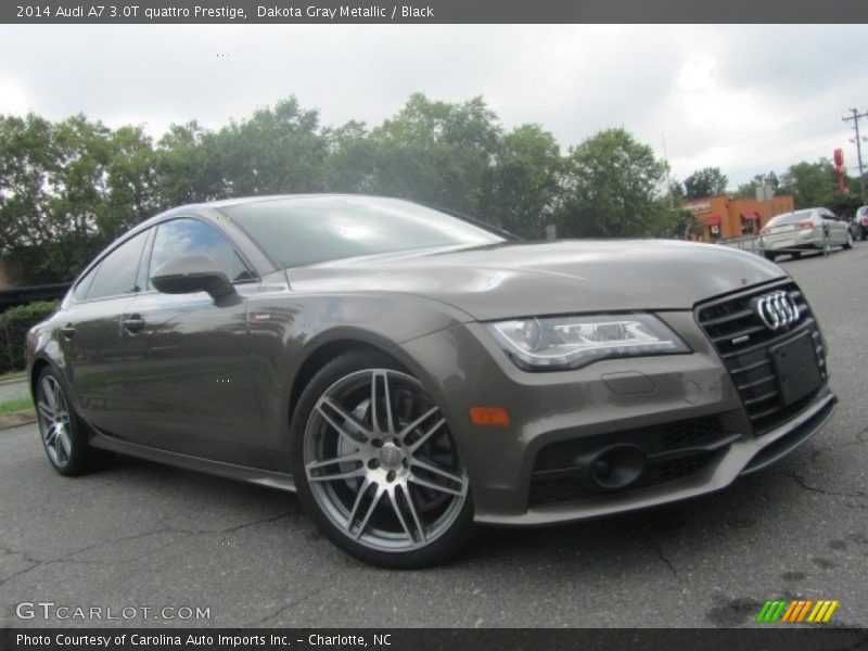 Dakota Gray Metallic / Black 2014 Audi A7 3.0T quattro Prestige