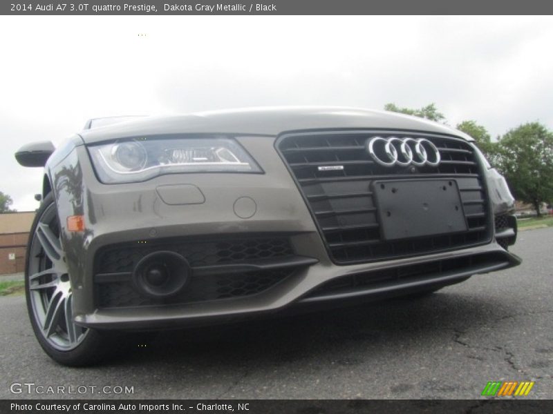 Dakota Gray Metallic / Black 2014 Audi A7 3.0T quattro Prestige