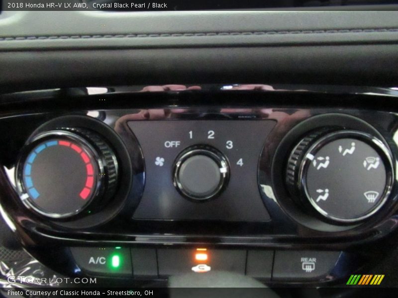 Crystal Black Pearl / Black 2018 Honda HR-V LX AWD