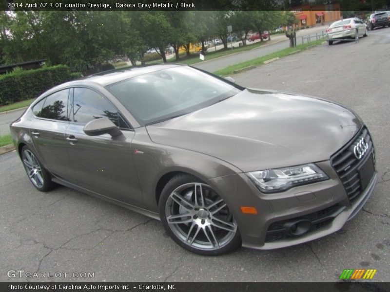 Dakota Gray Metallic / Black 2014 Audi A7 3.0T quattro Prestige