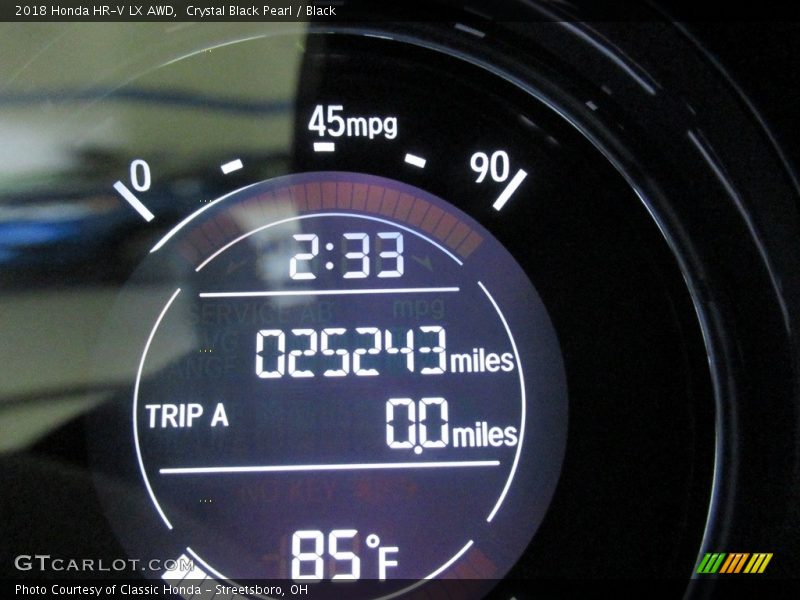 Crystal Black Pearl / Black 2018 Honda HR-V LX AWD