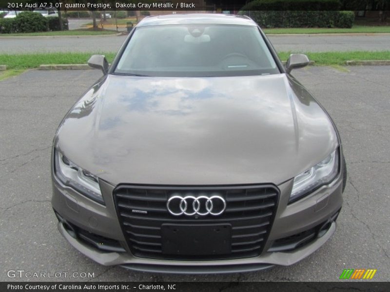 Dakota Gray Metallic / Black 2014 Audi A7 3.0T quattro Prestige