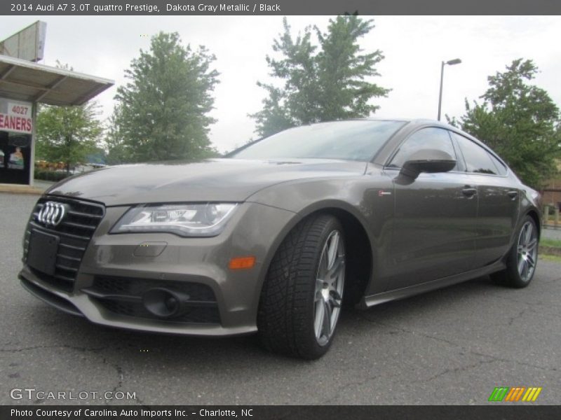 Dakota Gray Metallic / Black 2014 Audi A7 3.0T quattro Prestige