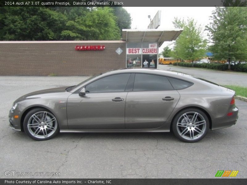 Dakota Gray Metallic / Black 2014 Audi A7 3.0T quattro Prestige