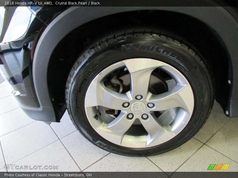 Crystal Black Pearl / Black 2018 Honda HR-V LX AWD