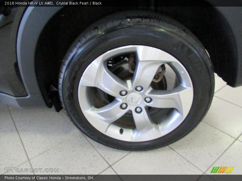 Crystal Black Pearl / Black 2018 Honda HR-V LX AWD