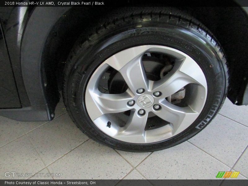 Crystal Black Pearl / Black 2018 Honda HR-V LX AWD