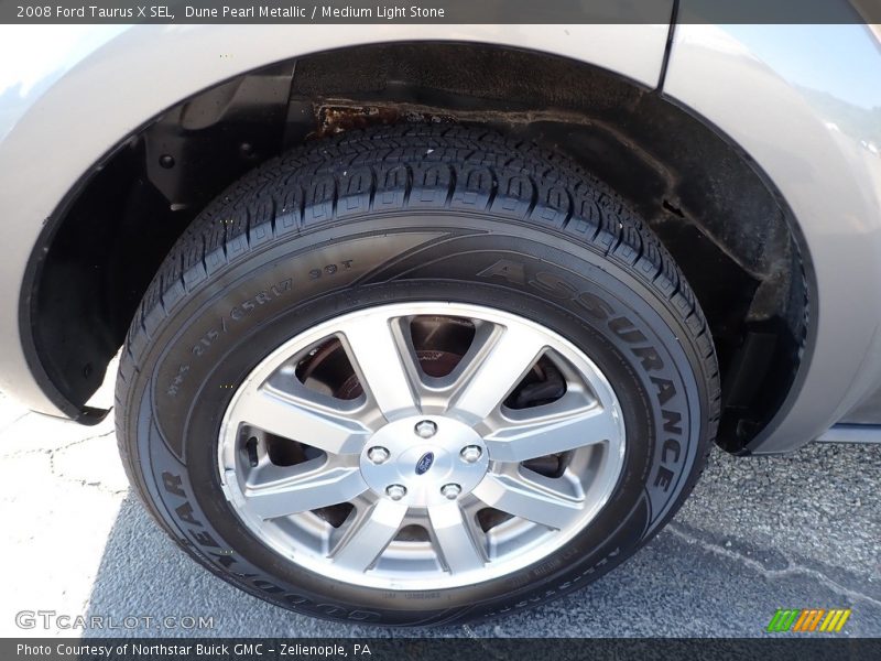 Dune Pearl Metallic / Medium Light Stone 2008 Ford Taurus X SEL