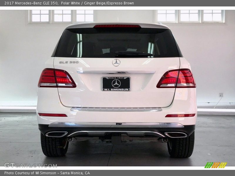 Polar White / Ginger Beige/Espresso Brown 2017 Mercedes-Benz GLE 350
