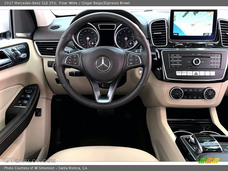 Polar White / Ginger Beige/Espresso Brown 2017 Mercedes-Benz GLE 350