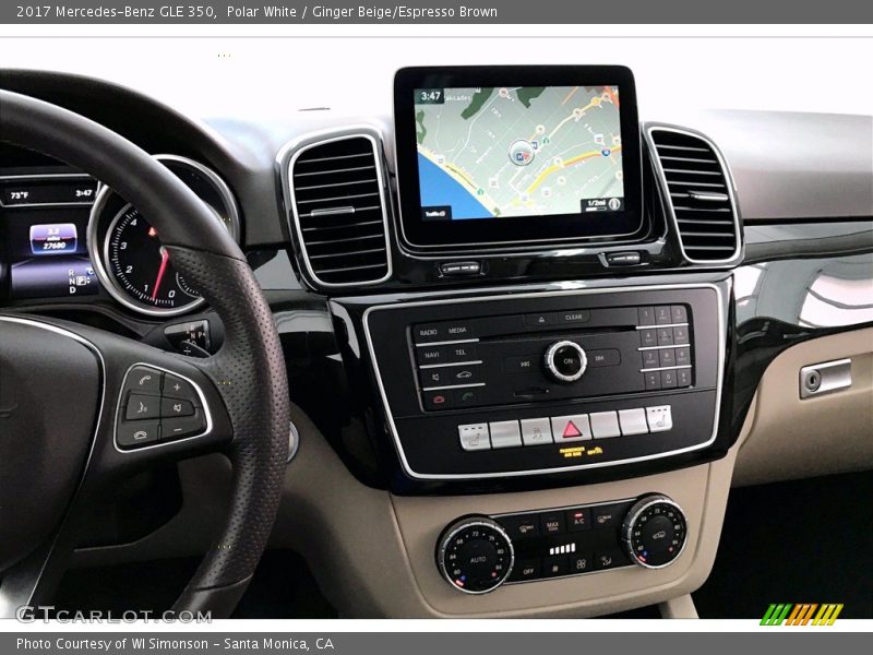 Polar White / Ginger Beige/Espresso Brown 2017 Mercedes-Benz GLE 350