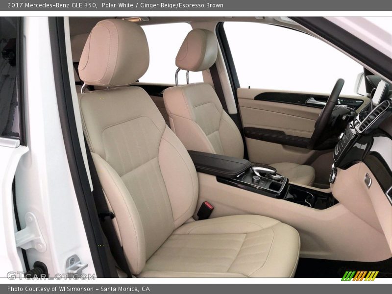 Polar White / Ginger Beige/Espresso Brown 2017 Mercedes-Benz GLE 350