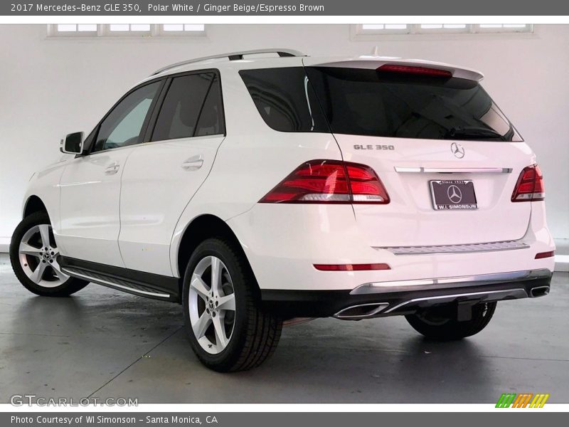 Polar White / Ginger Beige/Espresso Brown 2017 Mercedes-Benz GLE 350