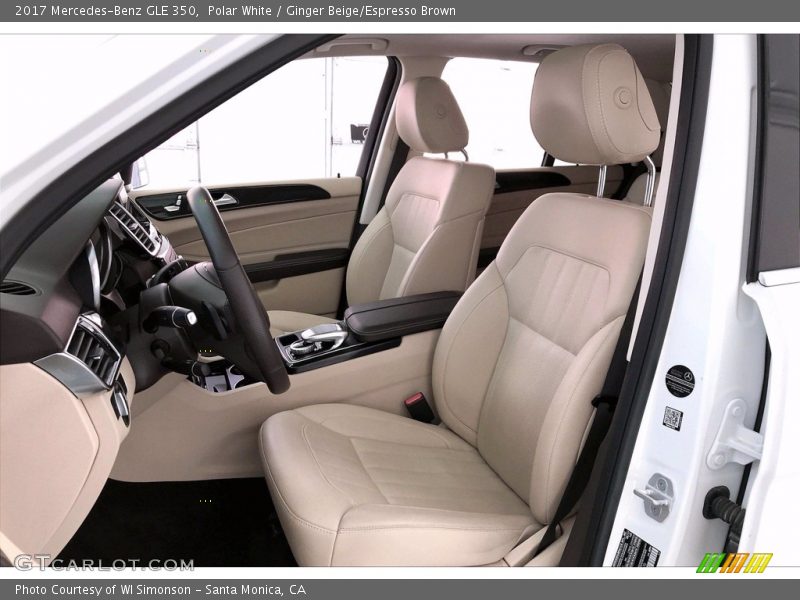 Polar White / Ginger Beige/Espresso Brown 2017 Mercedes-Benz GLE 350