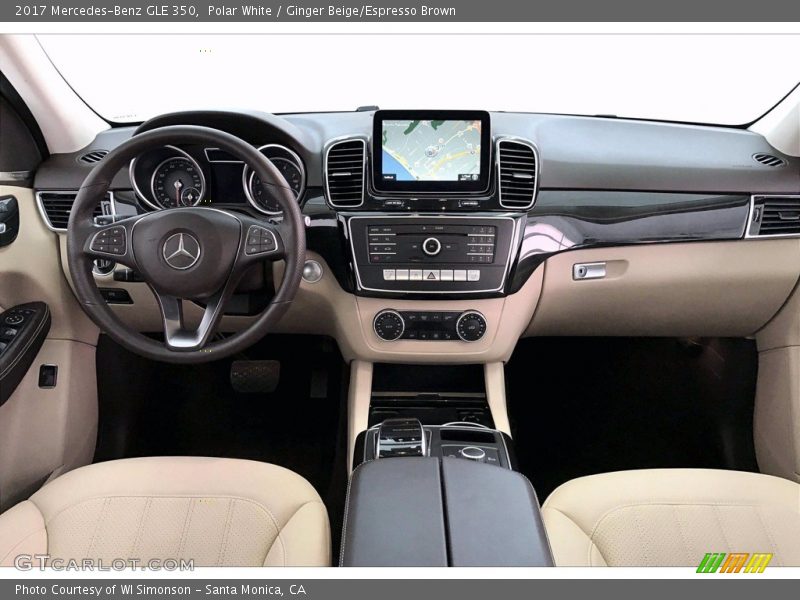 Polar White / Ginger Beige/Espresso Brown 2017 Mercedes-Benz GLE 350