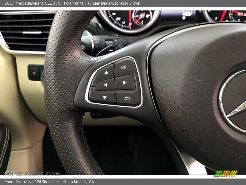 Polar White / Ginger Beige/Espresso Brown 2017 Mercedes-Benz GLE 350
