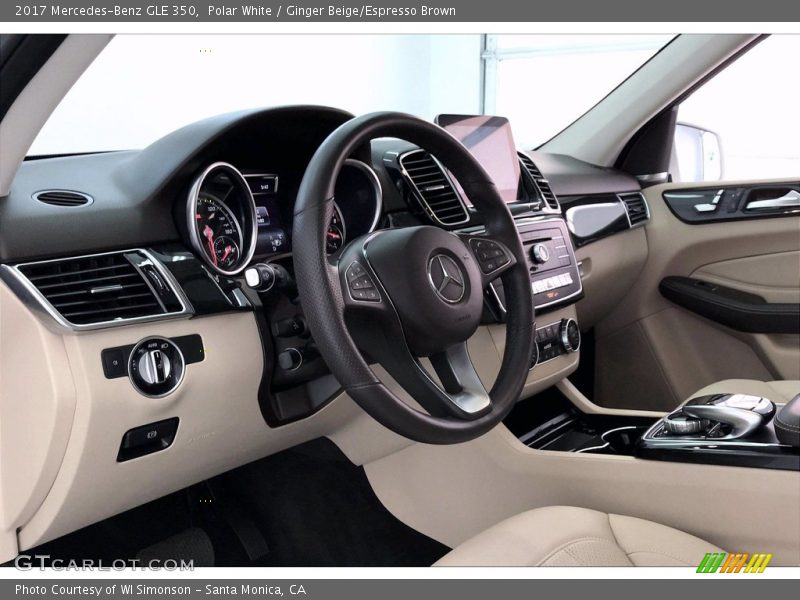 Polar White / Ginger Beige/Espresso Brown 2017 Mercedes-Benz GLE 350
