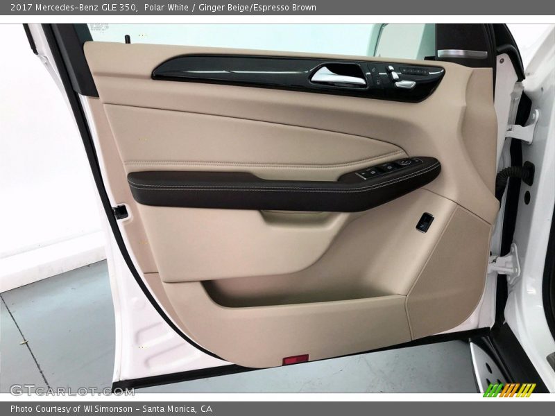 Polar White / Ginger Beige/Espresso Brown 2017 Mercedes-Benz GLE 350