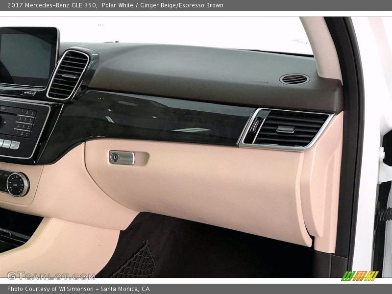 Polar White / Ginger Beige/Espresso Brown 2017 Mercedes-Benz GLE 350