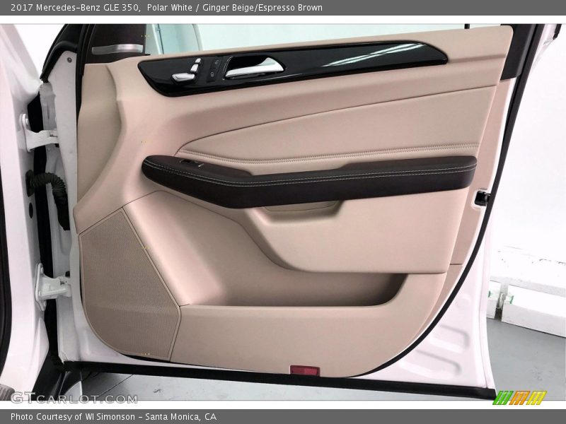 Polar White / Ginger Beige/Espresso Brown 2017 Mercedes-Benz GLE 350