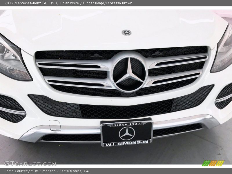 Polar White / Ginger Beige/Espresso Brown 2017 Mercedes-Benz GLE 350