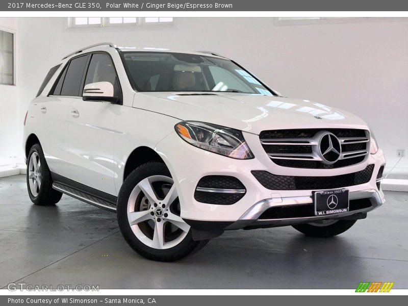 Polar White / Ginger Beige/Espresso Brown 2017 Mercedes-Benz GLE 350