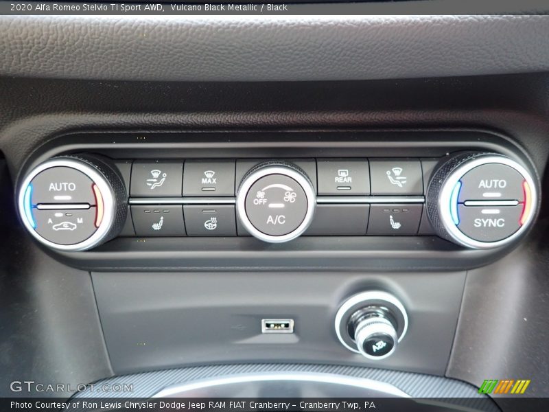 Controls of 2020 Stelvio TI Sport AWD