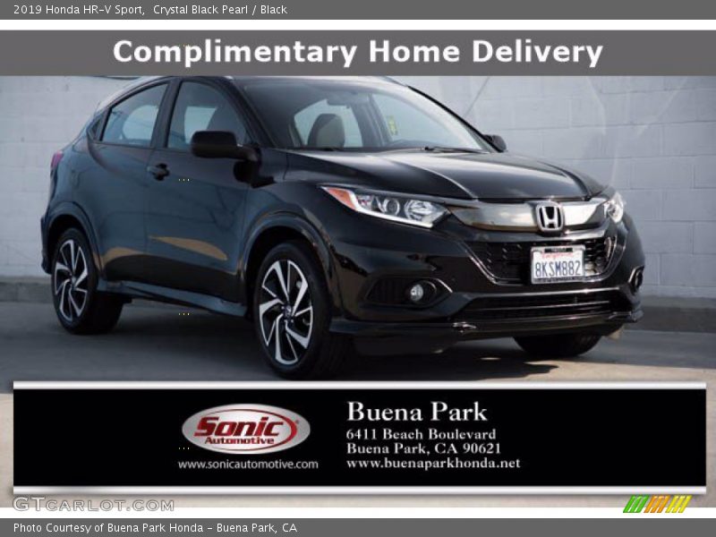 Crystal Black Pearl / Black 2019 Honda HR-V Sport