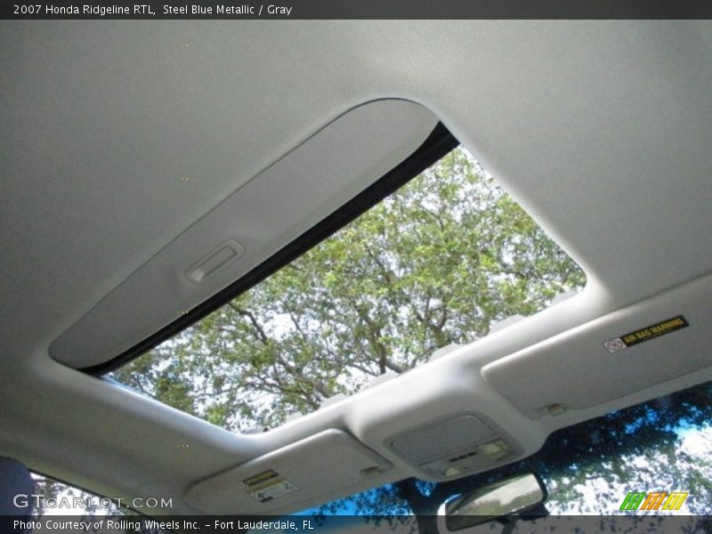Steel Blue Metallic / Gray 2007 Honda Ridgeline RTL