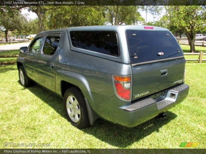 Steel Blue Metallic / Gray 2007 Honda Ridgeline RTL