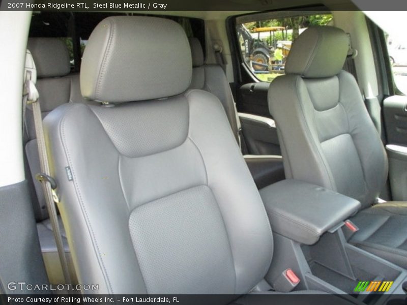 Steel Blue Metallic / Gray 2007 Honda Ridgeline RTL