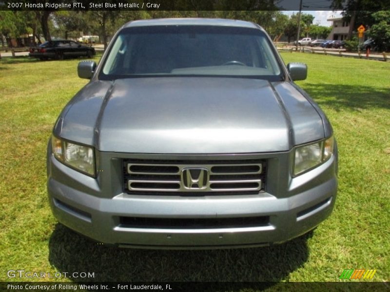Steel Blue Metallic / Gray 2007 Honda Ridgeline RTL