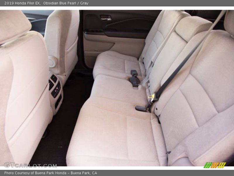 Obsidian Blue Pearl / Gray 2019 Honda Pilot EX