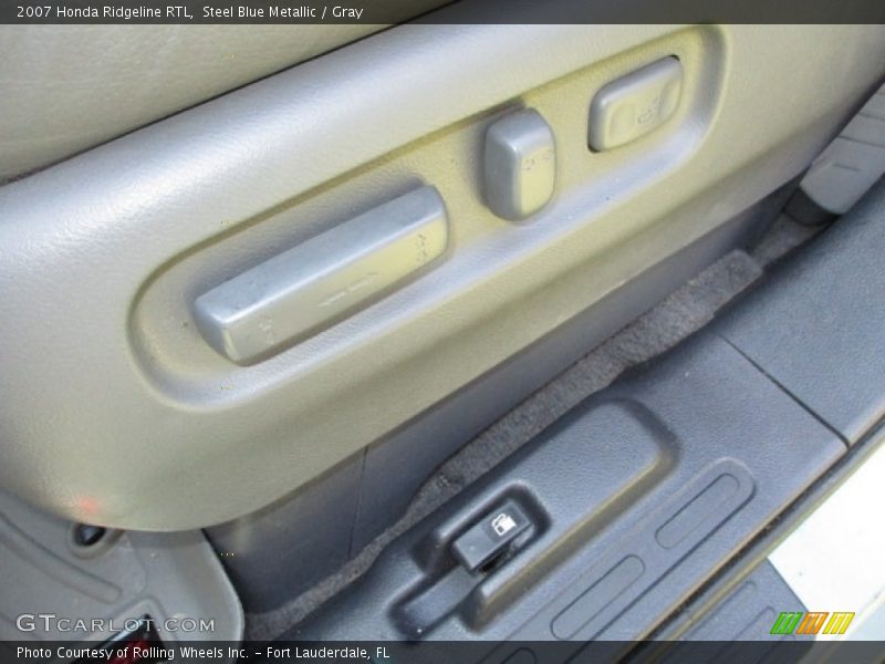Steel Blue Metallic / Gray 2007 Honda Ridgeline RTL