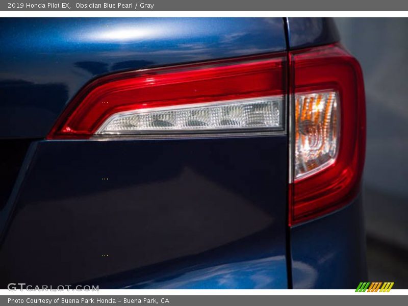 Obsidian Blue Pearl / Gray 2019 Honda Pilot EX