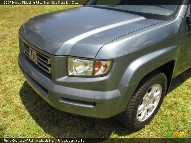 Steel Blue Metallic / Gray 2007 Honda Ridgeline RTL