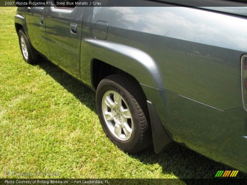 Steel Blue Metallic / Gray 2007 Honda Ridgeline RTL