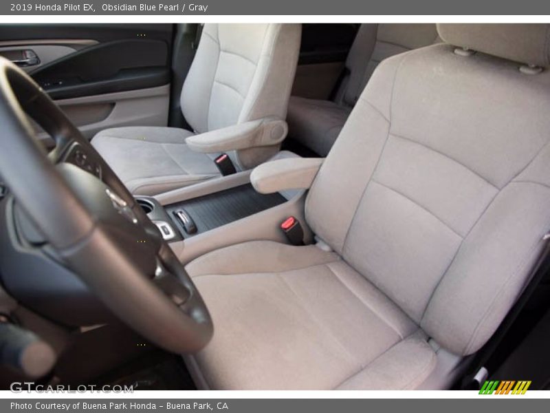 Obsidian Blue Pearl / Gray 2019 Honda Pilot EX