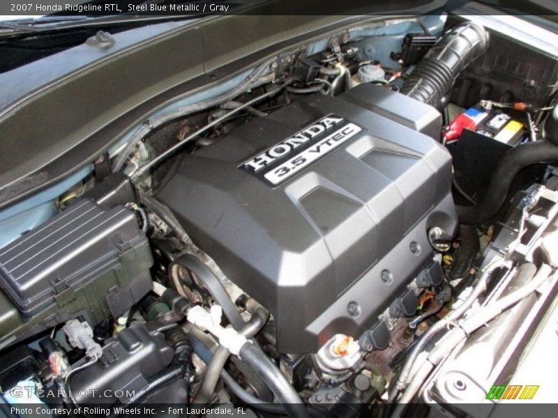 Steel Blue Metallic / Gray 2007 Honda Ridgeline RTL