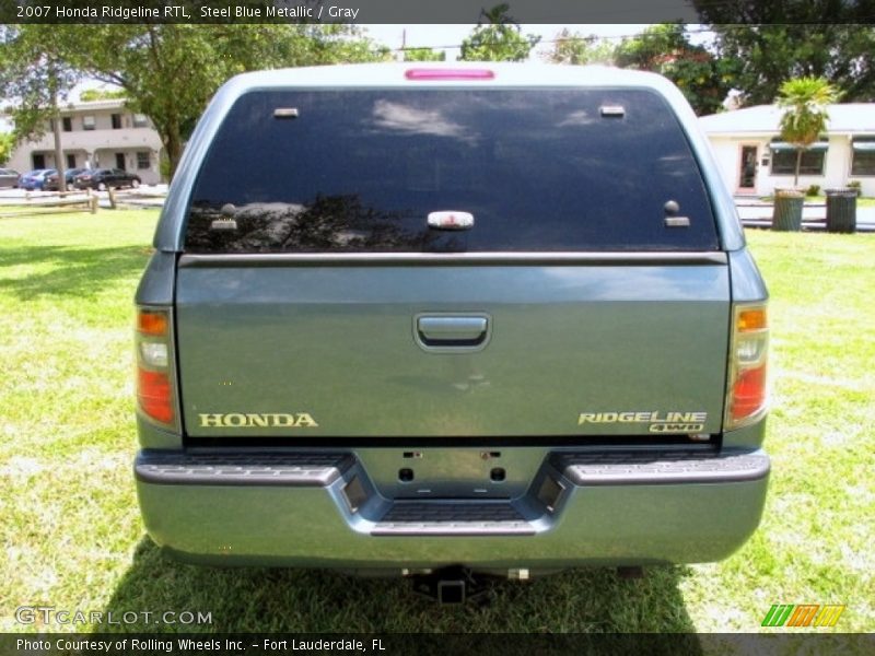 Steel Blue Metallic / Gray 2007 Honda Ridgeline RTL
