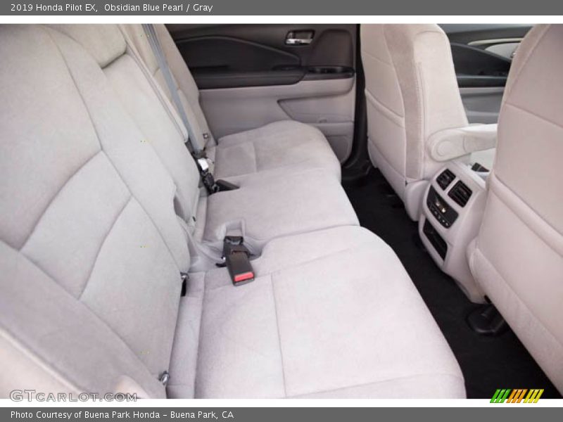 Obsidian Blue Pearl / Gray 2019 Honda Pilot EX