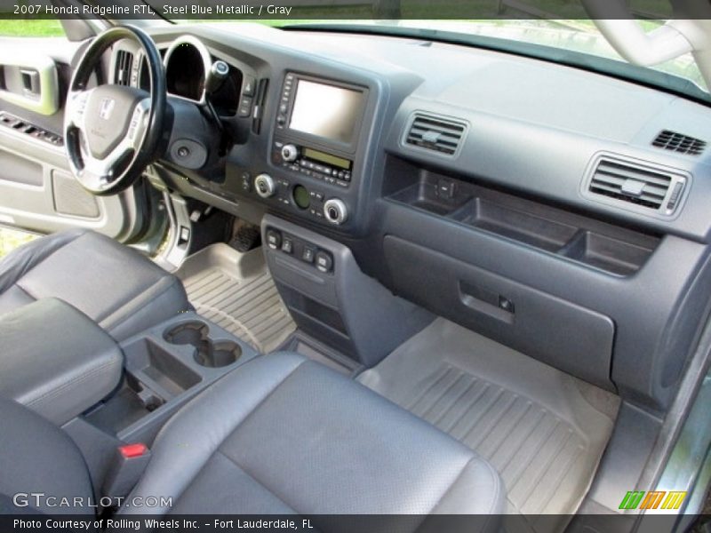 Steel Blue Metallic / Gray 2007 Honda Ridgeline RTL