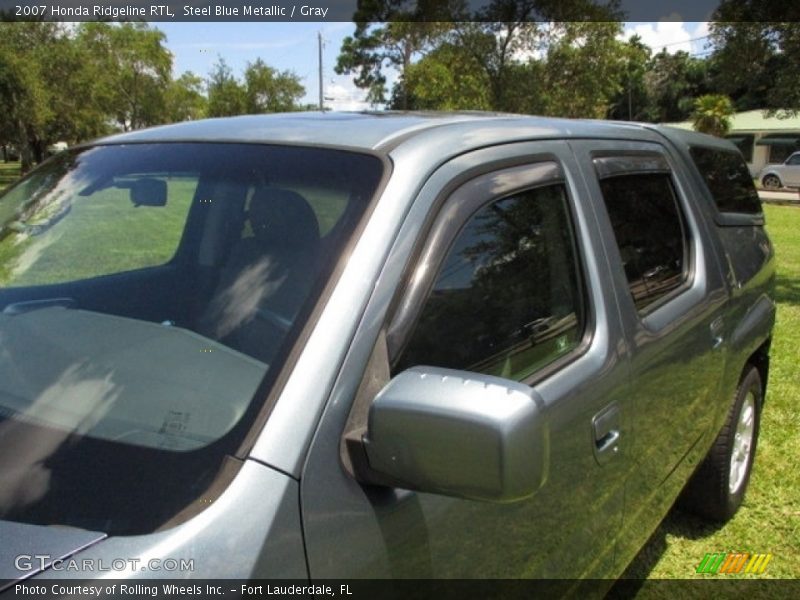 Steel Blue Metallic / Gray 2007 Honda Ridgeline RTL