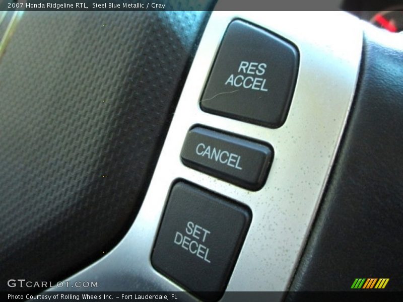 Steel Blue Metallic / Gray 2007 Honda Ridgeline RTL