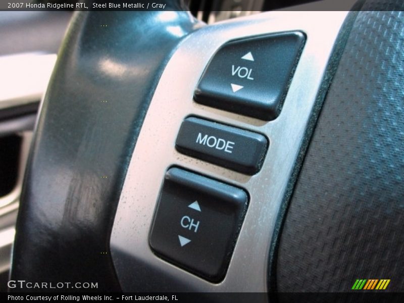 Steel Blue Metallic / Gray 2007 Honda Ridgeline RTL