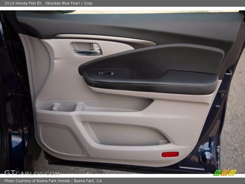 Obsidian Blue Pearl / Gray 2019 Honda Pilot EX