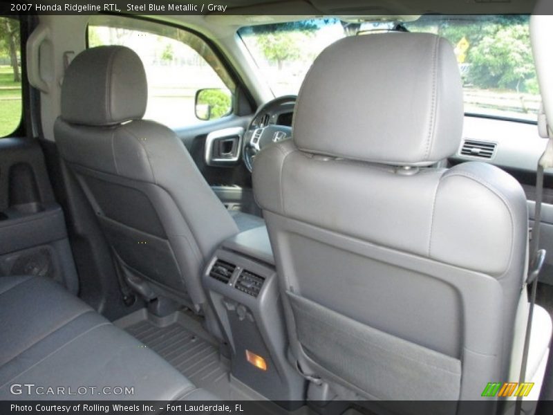 Steel Blue Metallic / Gray 2007 Honda Ridgeline RTL