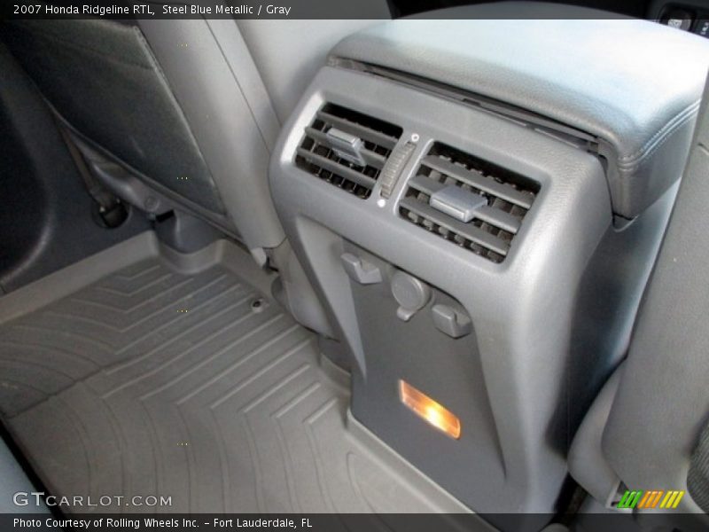 Steel Blue Metallic / Gray 2007 Honda Ridgeline RTL