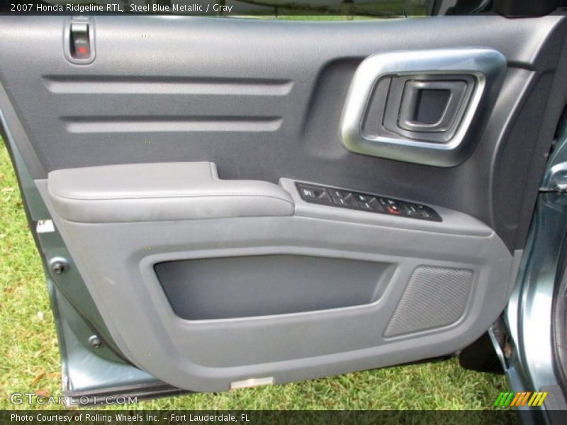 Steel Blue Metallic / Gray 2007 Honda Ridgeline RTL